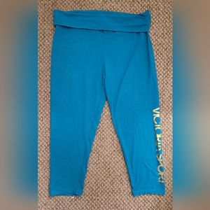 ☆•Victoria Sport Teal/Green Capris •Size:Large •☆